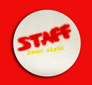 Individuelles Etikett STAFF fiktives Kosmetiklabel