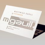 Lasercut business card
